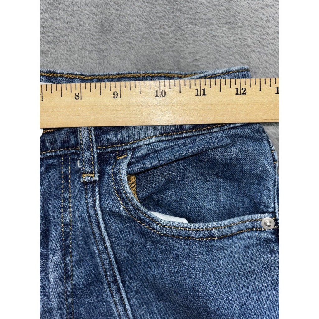The Drop Womens 25 Medium Wash Wide Leg Jeans High Rise Casual Minimalist