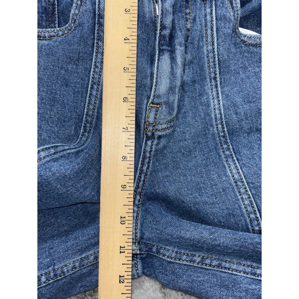 The Drop Womens 25 Medium Wash Wide Leg Jeans High Rise Casual Minimalist