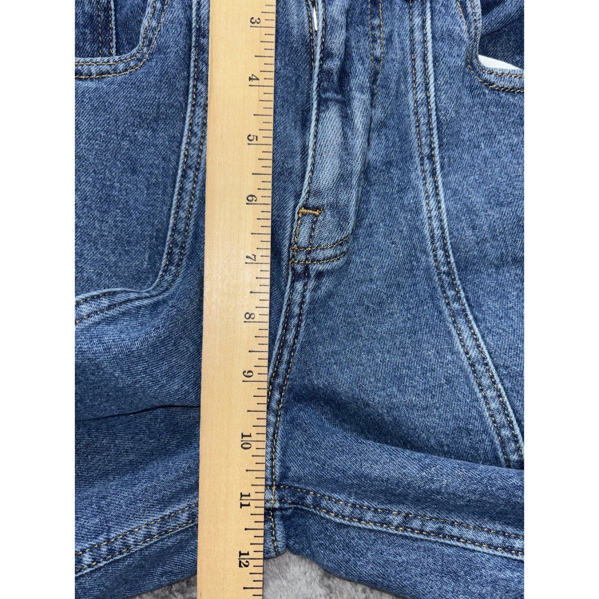 The Drop Womens 25 Medium Wash Wide Leg Jeans High Rise Casual Minimalist