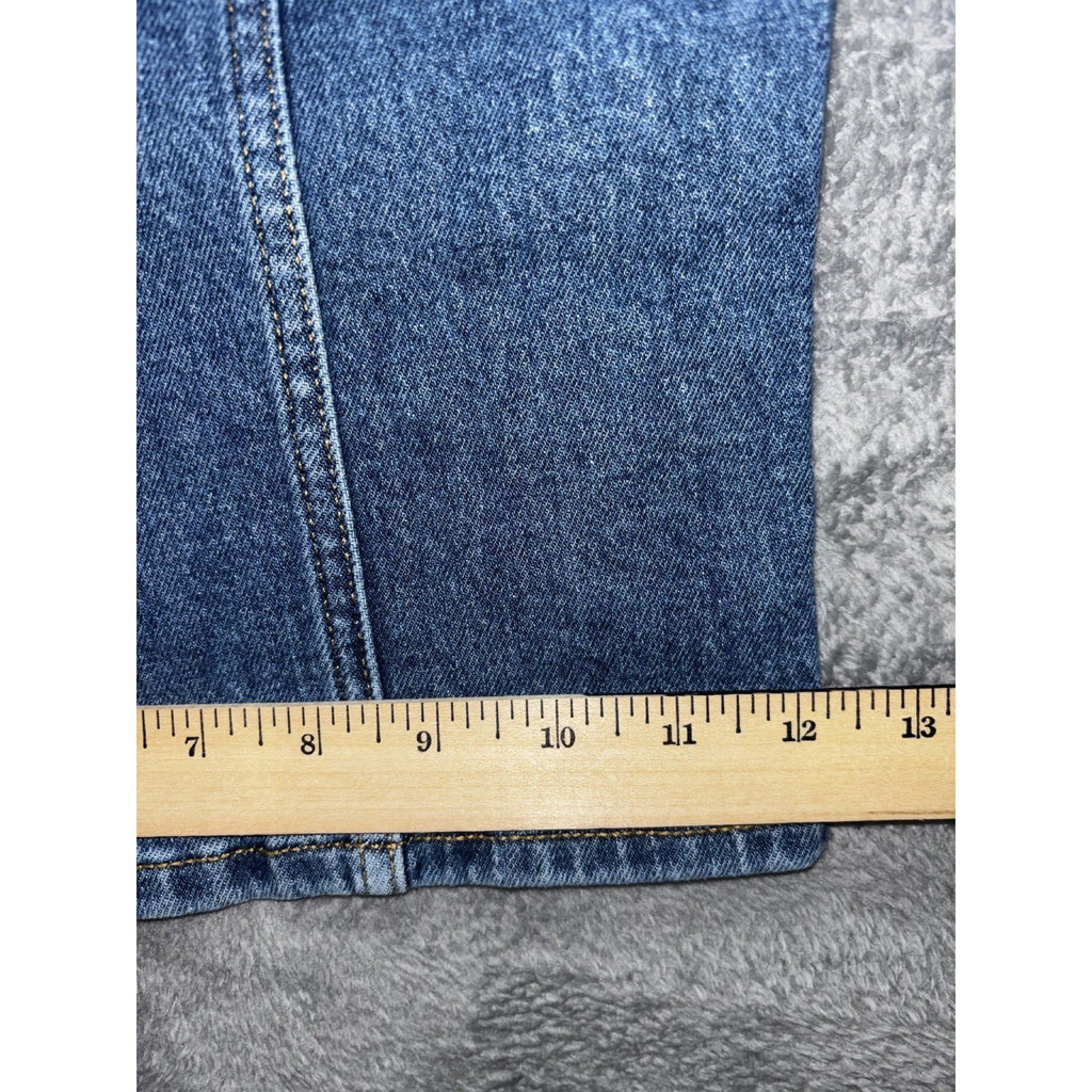 The Drop Womens 25 Medium Wash Wide Leg Jeans High Rise Casual Minimalist
