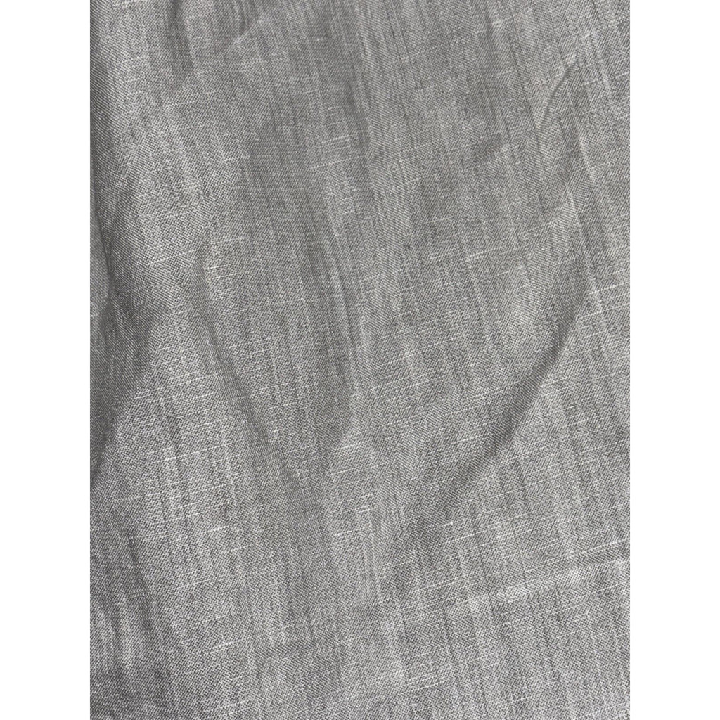 H&M Womens 2 Light Gray Linen Blend Wide Leg Pants High Waisted Casual Coastal