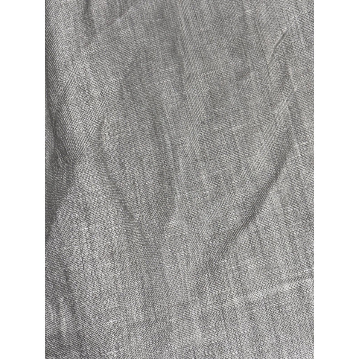 H&M Womens 2 Light Gray Linen Blend Wide Leg Pants High Waisted Casual Coastal