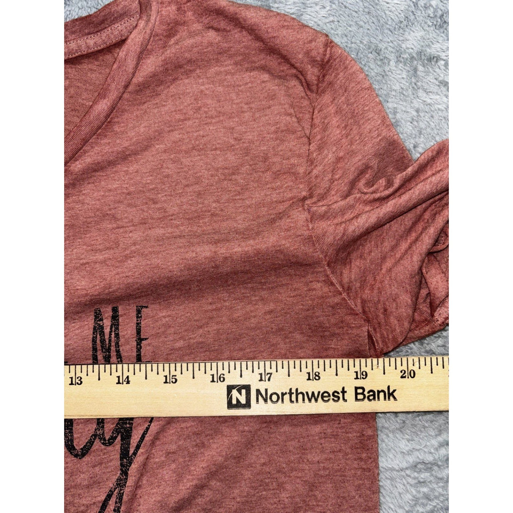Maurices Womens L Rust Mom Voice Graphic Tee V-Neck Casual