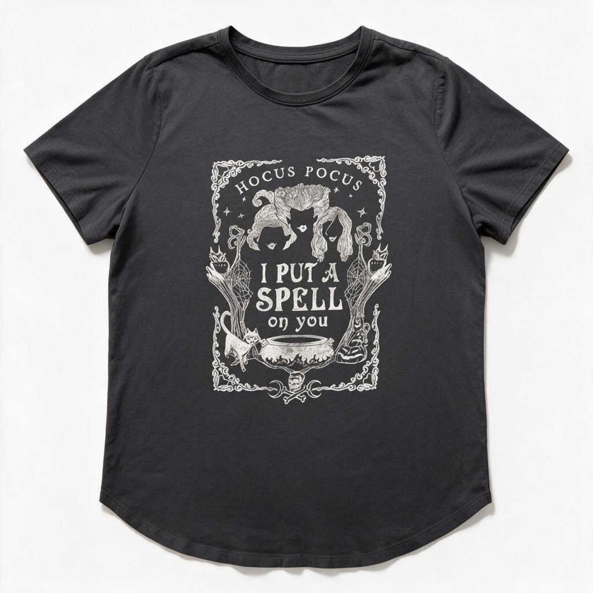 Maurices Womens 0X Black Disney Hocus Pocus Graphic Tee Halloween Casual