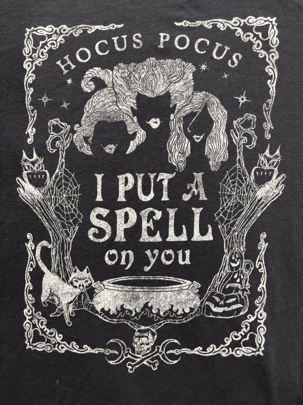 Maurices Womens 0X Black Disney Hocus Pocus Graphic Tee Halloween Casual