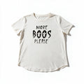 Maurices Womens XXL Off White More Boos Please Graphic Tee Halloween Casual