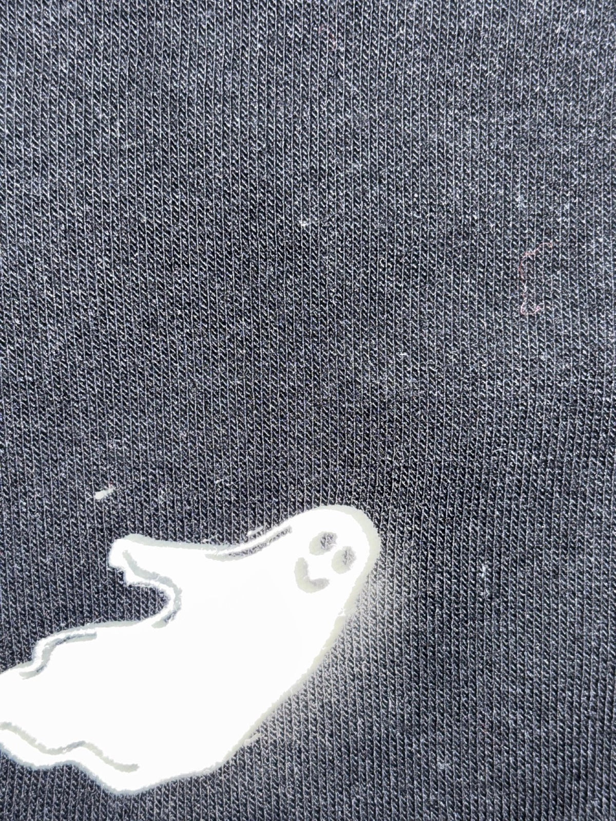 NWT Jane + Delancey Womens L Black Ghost Print Sweatshirt Halloween Casual