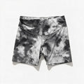 Nike Womens 1X Gray Tie Dye Dri-FIT Bike Shorts Athleisure Active