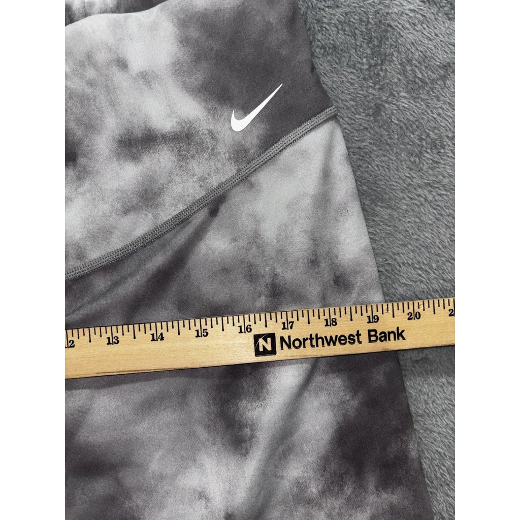 Nike Womens 1X Gray Tie Dye Dri-FIT Bike Shorts Athleisure Active