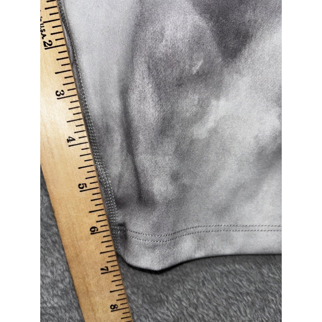 Nike Womens 1X Gray Tie Dye Dri-FIT Bike Shorts Athleisure Active