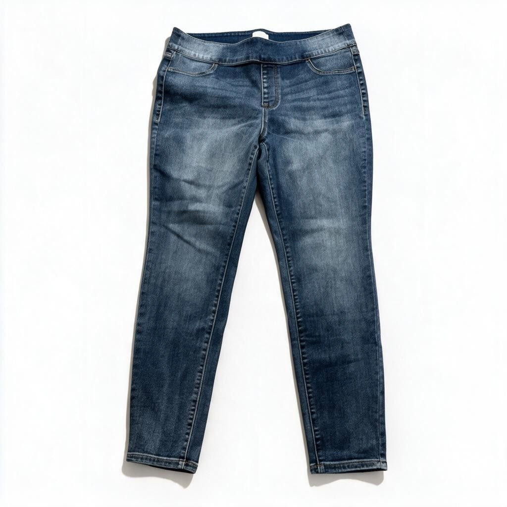 Lane Bryant Womens 16 Medium Blue High Rise Jegging Pull On Casual