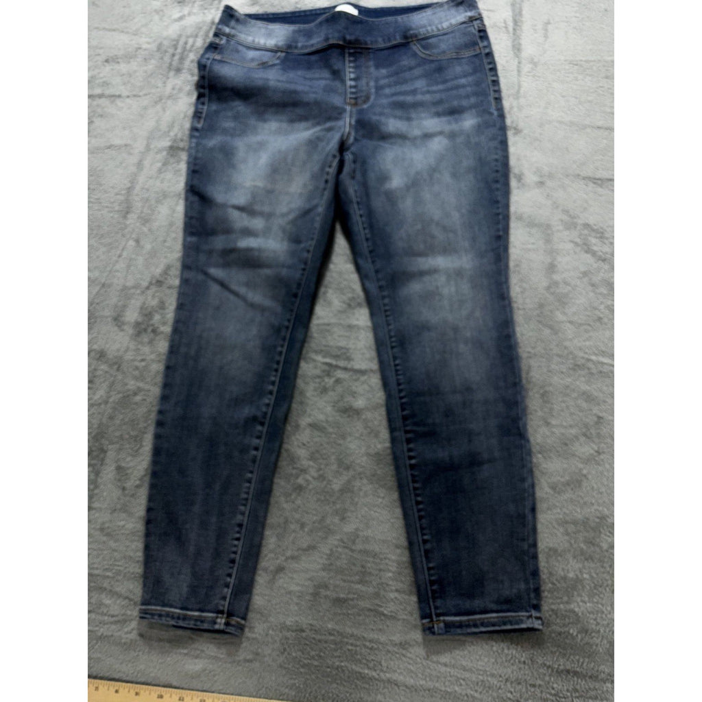 Lane Bryant Womens 16 Medium Blue High Rise Jegging Pull On Casual