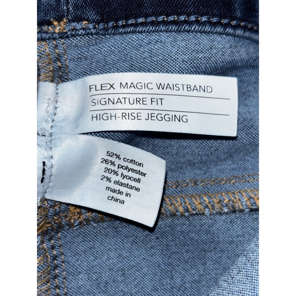 Lane Bryant Womens 16 Medium Blue High Rise Jegging Pull On Casual
