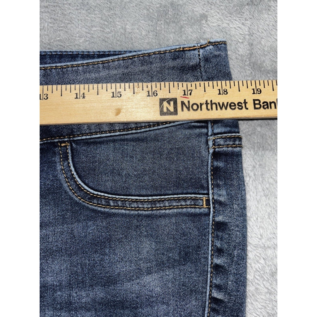 Lane Bryant Womens 16 Medium Blue High Rise Jegging Pull On Casual