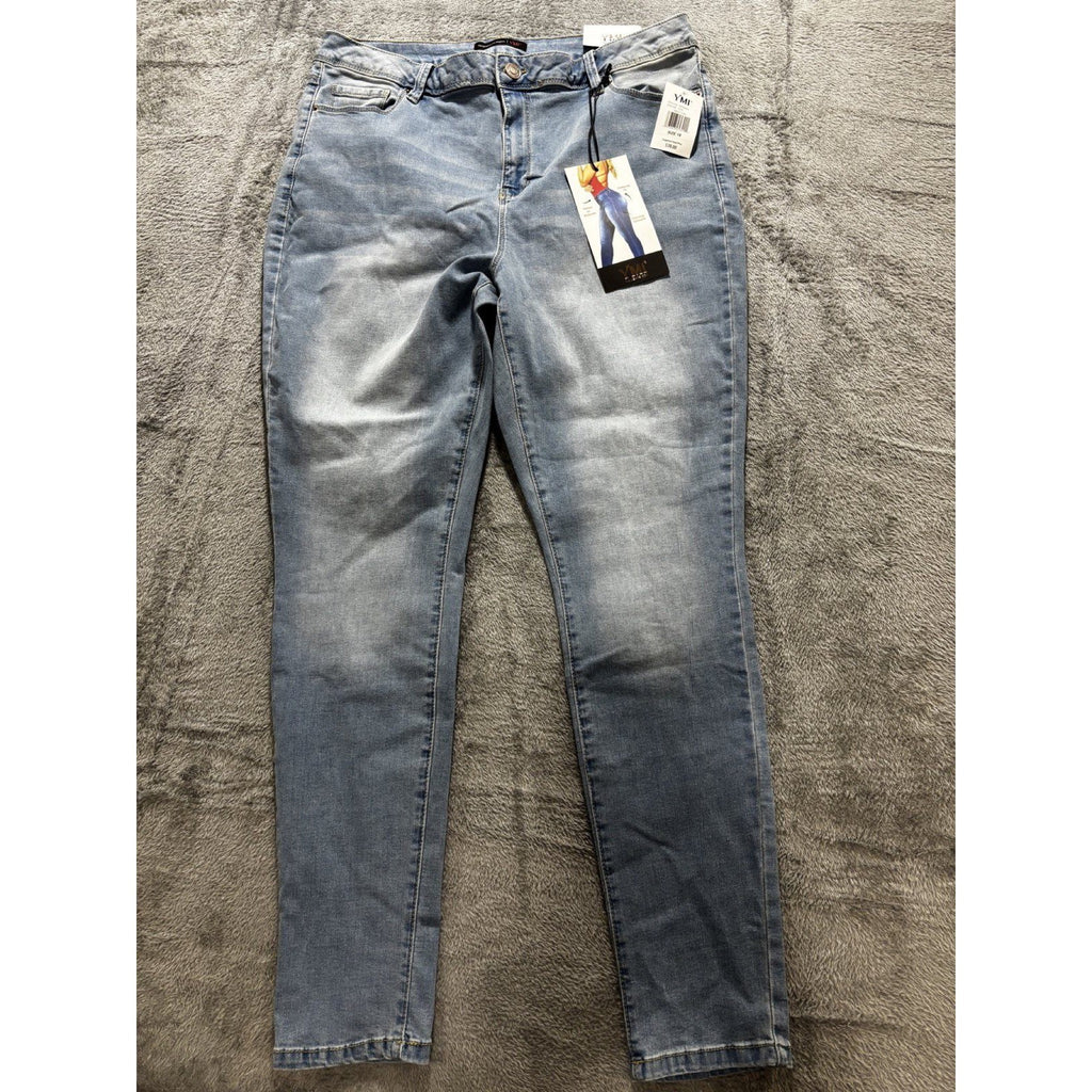 NWT YMI Womens 18 Light Blue High Rise Skinny Jeans Casual