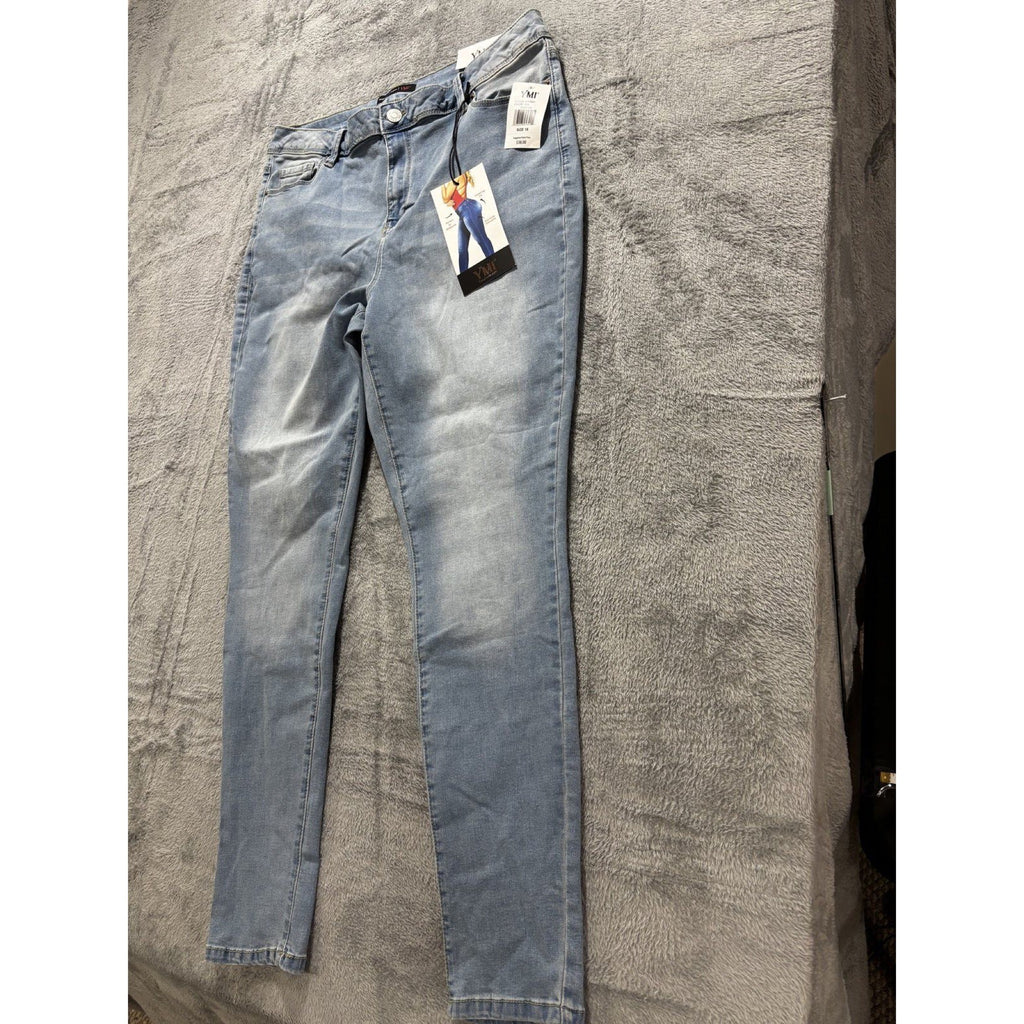 NWT YMI Womens 18 Light Blue High Rise Skinny Jeans Casual