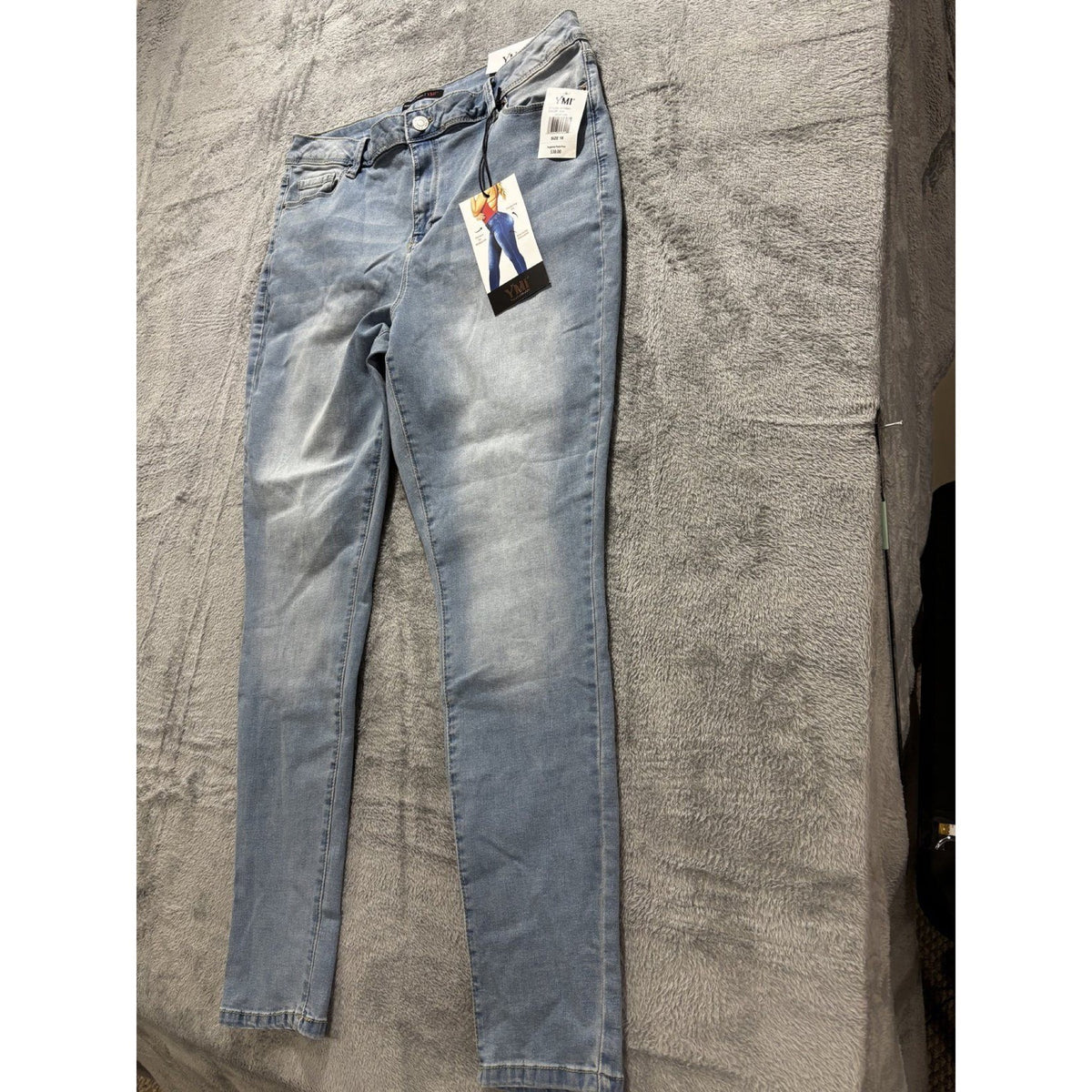 NWT YMI Womens 18 Light Blue High Rise Skinny Jeans Casual