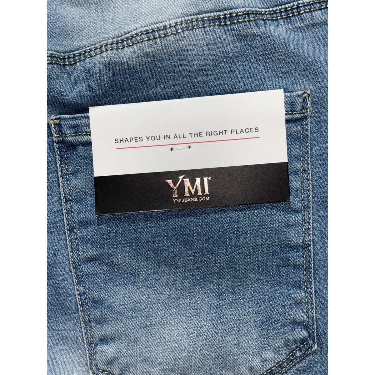 NWT YMI Womens 18 Light Blue High Rise Skinny Jeans Casual