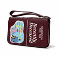 Beetlejuice Handbook for the Recently Deceased Burgundy Zip Wallet OS Wristlet