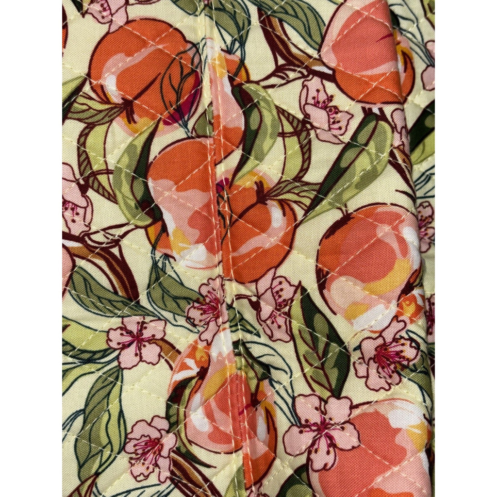 NWT Vera Bradley x Bath & Body Works Quilted Tote Bag OS Peach Floral Gingham
