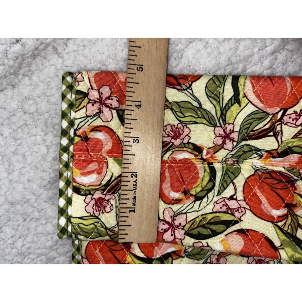 NWT Vera Bradley x Bath & Body Works Quilted Tote Bag OS Peach Floral Gingham
