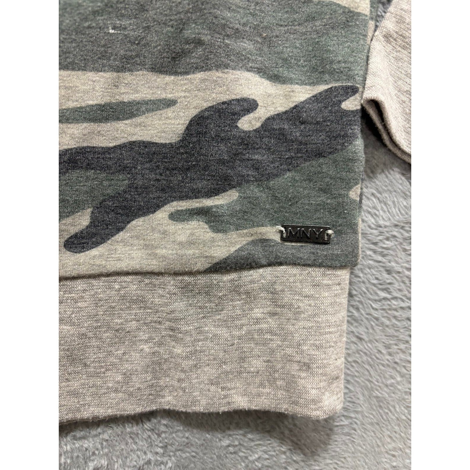 Marc New York Performance Womens M Green Camo Sweatshirt Casual Athleisure