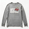 Nike Youth L 14-16 Gray Buccaneers NFC Champions LIV Long Sleeve Tee Casual