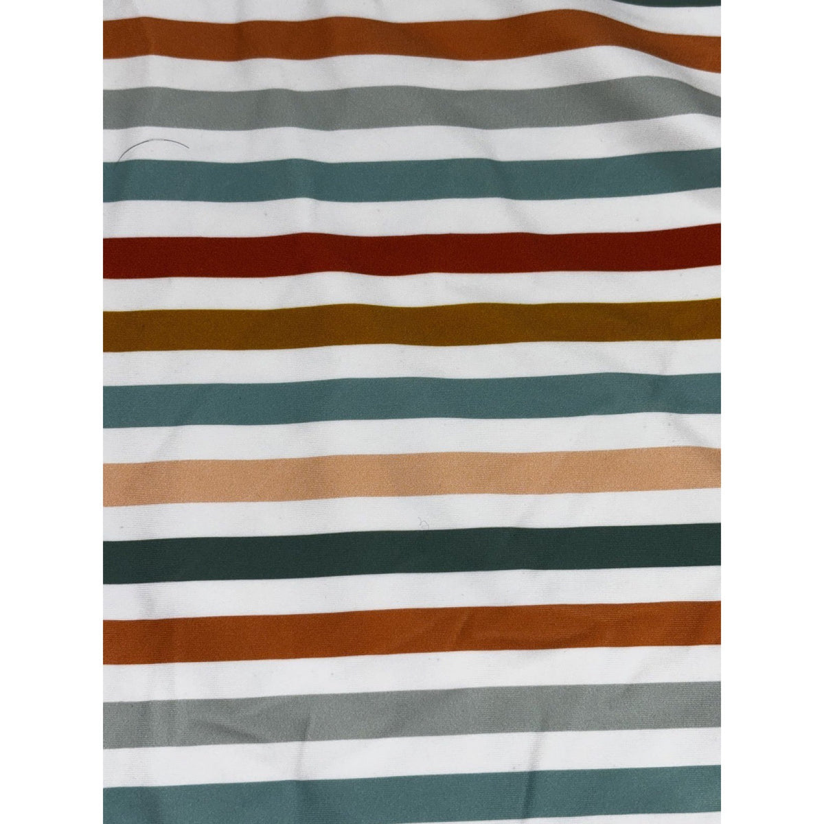 Girls Reversible One Piece Swimsuit Stripes Beach Print Ruffle Size Not Tagged