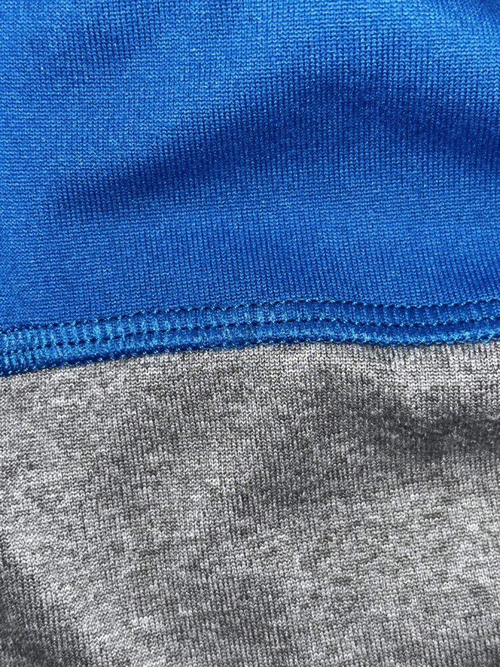 Under Armour Youth YL Blue Gray Detroit Lions Quarter Zip Hoodie Athletic