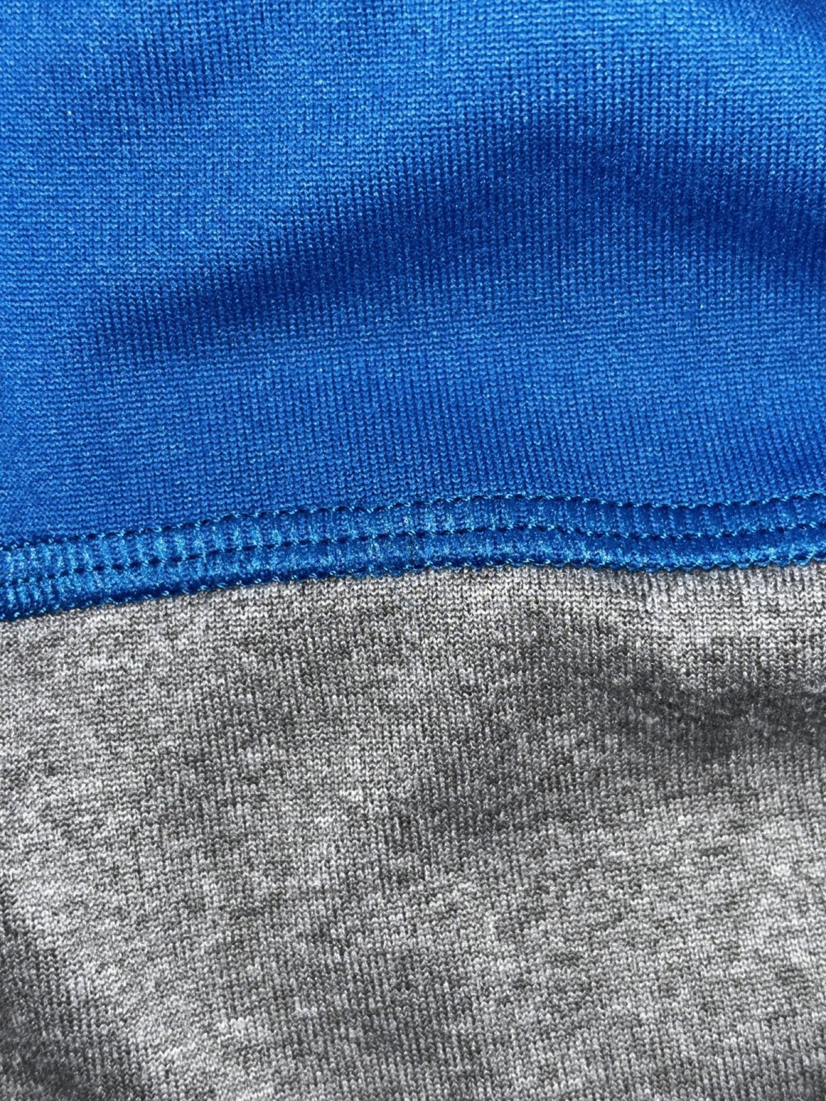 Under Armour Youth YL Blue Gray Detroit Lions Quarter Zip Hoodie Athletic