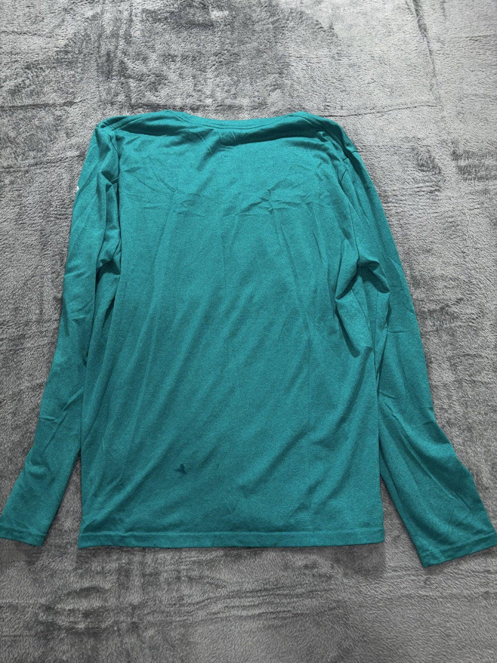 NFL Team Apparel Mens L Teal Miami Dolphins Long Sleeve Tee Casual Sporty