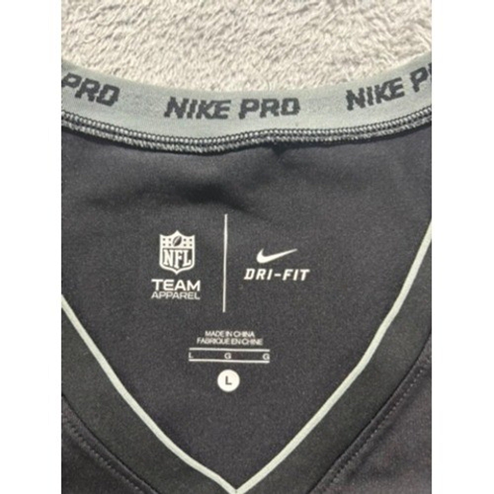 Nike Pro Ravens Tank Top Womens Large Dri Fit NFL Black Athletic Training