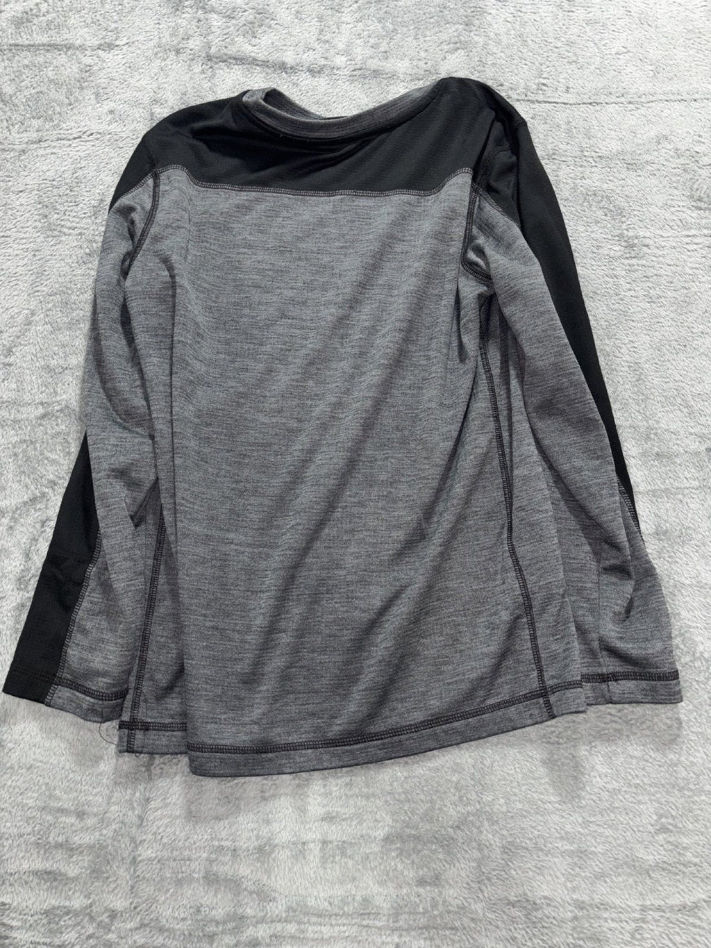 Gerry Kids L 14/16 Gray Black Long Sleeve Waffle Shirts Lot of 2 Casual