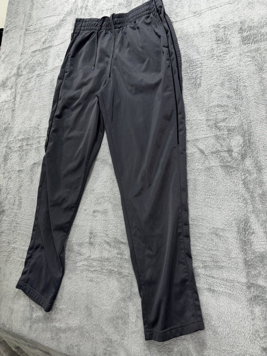 Tek Gear Mens M Charcoal Gray Track Pants Athleisure Casual