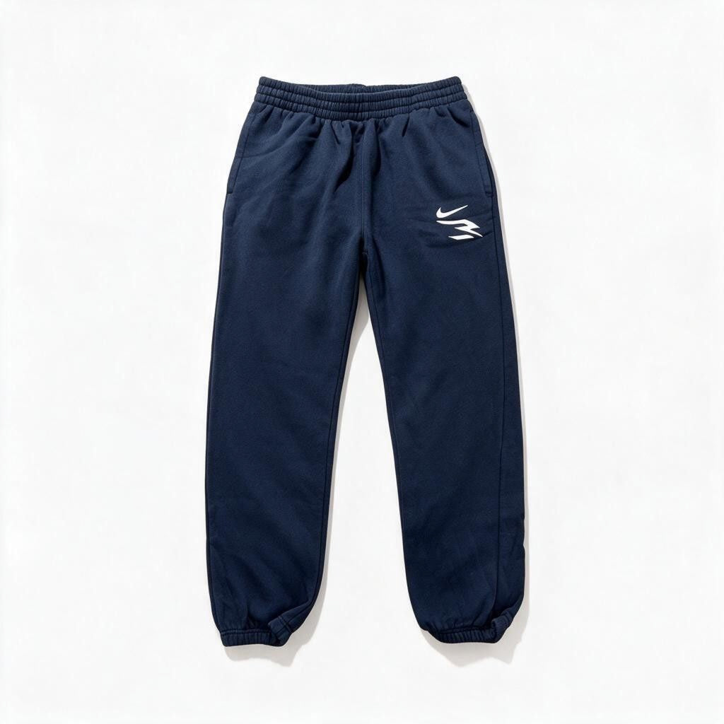 3BRAND Boys XL 13-15Y Navy Blue Fleece Joggers Athletic Casual