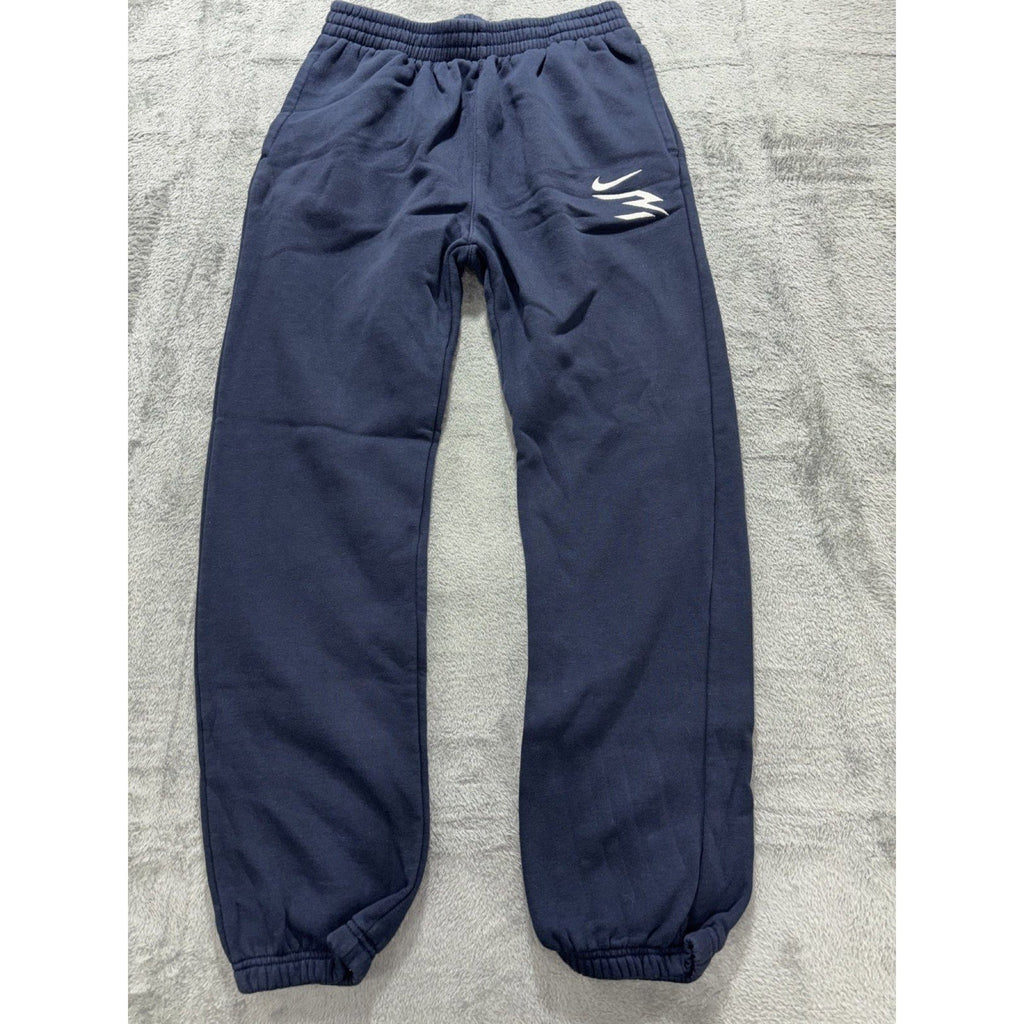 3BRAND Boys XL 13-15Y Navy Blue Fleece Joggers Athletic Casual