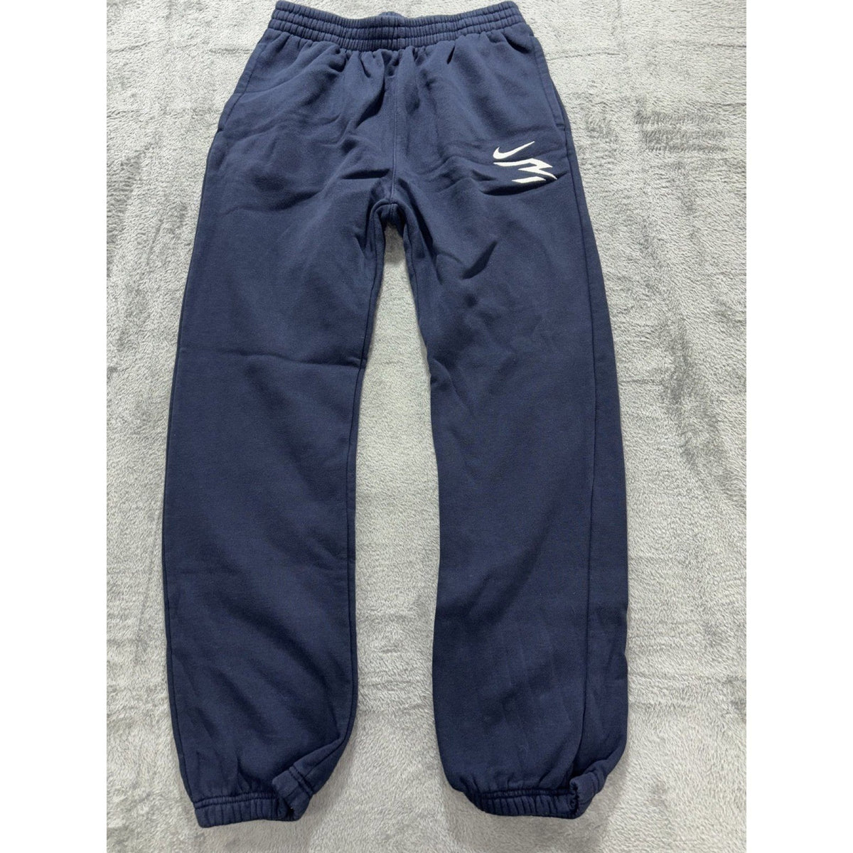3BRAND Boys XL 13-15Y Navy Blue Fleece Joggers Athletic Casual