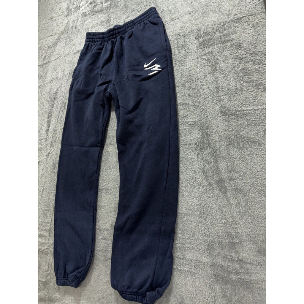 3BRAND Boys XL 13-15Y Navy Blue Fleece Joggers Athletic Casual