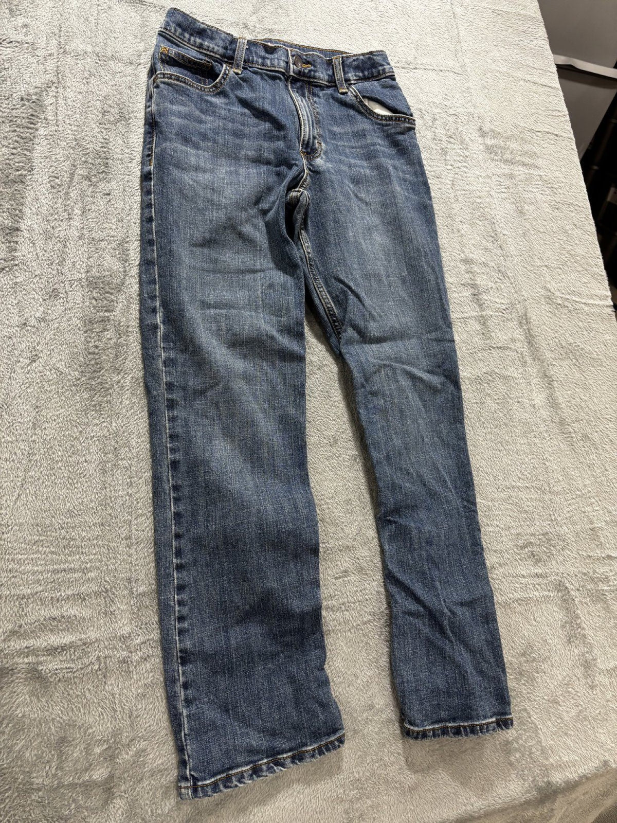 Wrangler Boys 14 Regular Medium Blue Classic Boot Cut Jeans Casual