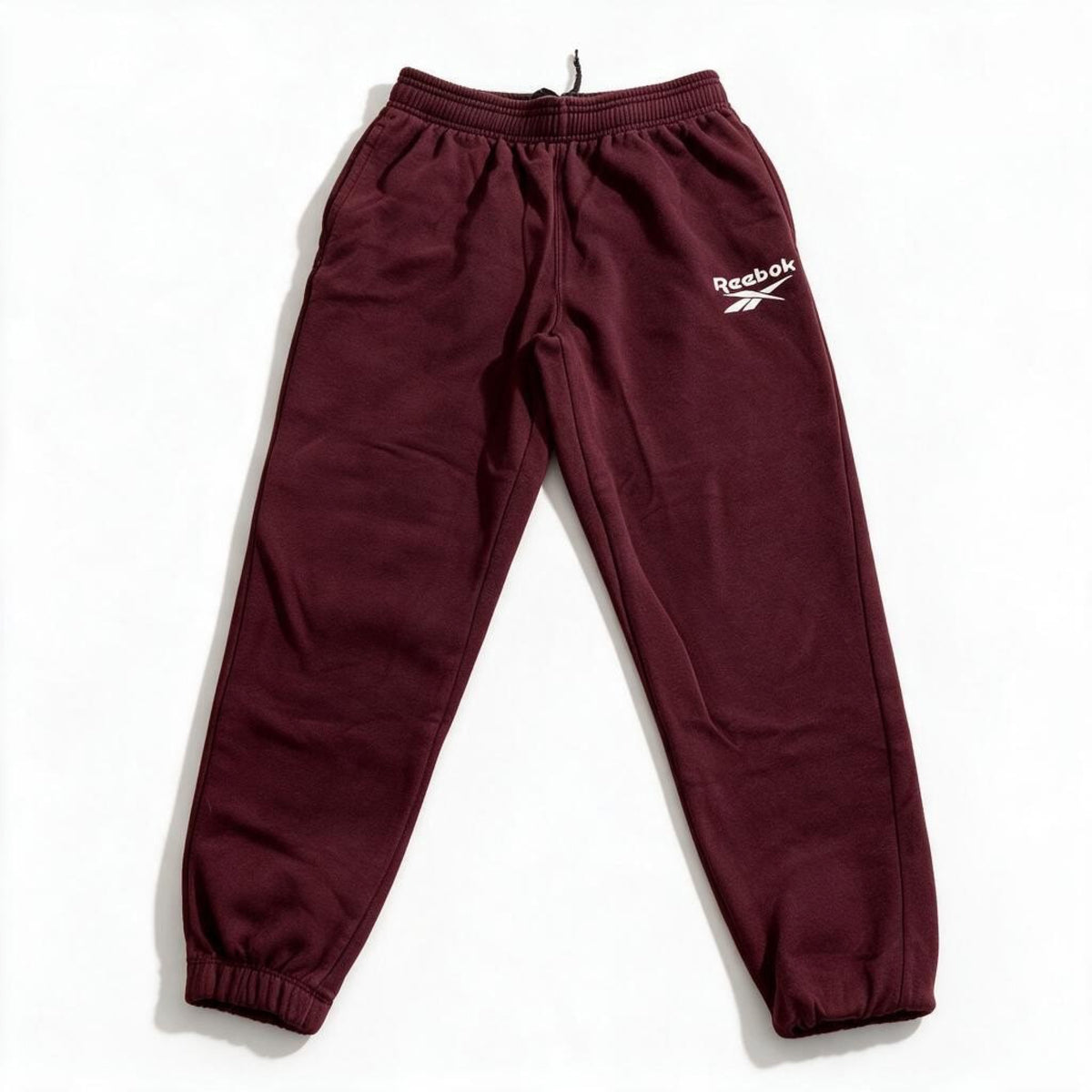 Reebok Kids XL 18/20 Maroon Fleece Joggers Casual Athleisure