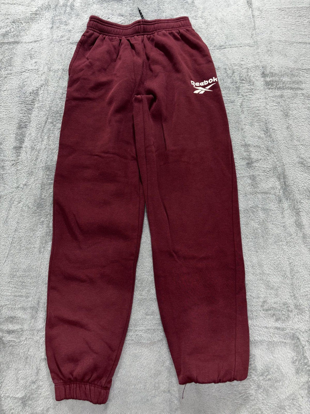 Reebok Kids XL 18/20 Maroon Fleece Joggers Casual Athleisure