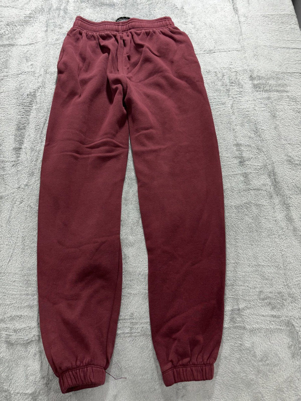 Reebok Kids XL 18/20 Maroon Fleece Joggers Casual Athleisure