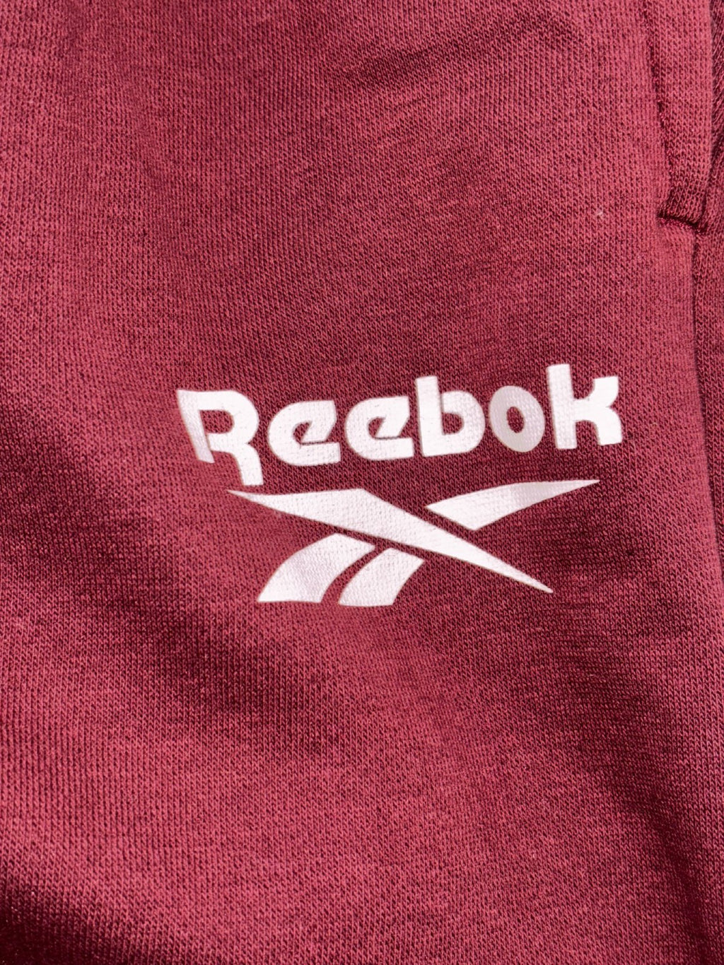 Reebok Kids XL 18/20 Maroon Fleece Joggers Casual Athleisure
