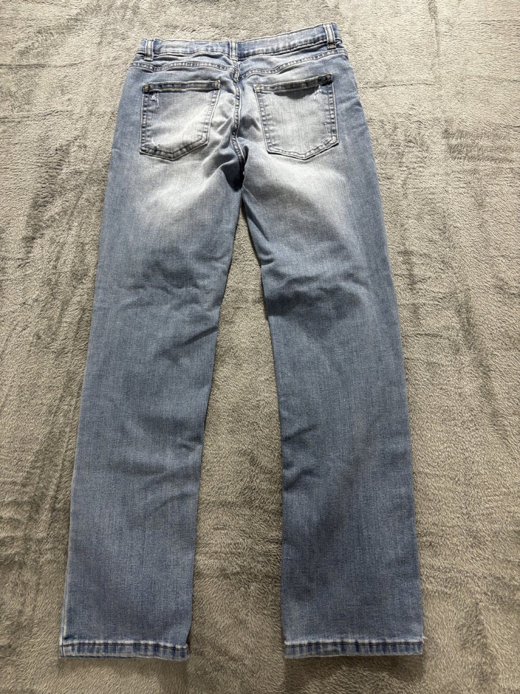 Wonder Nation Kids 16 Light Wash Straight Leg Jeans Distressed Casual