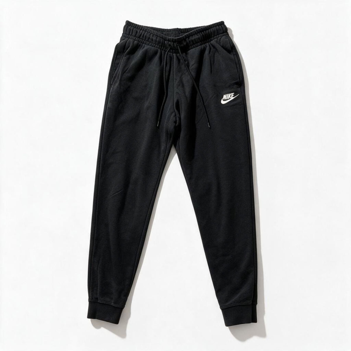 Nike Mens S Black Fleece Joggers Casual Athleisure