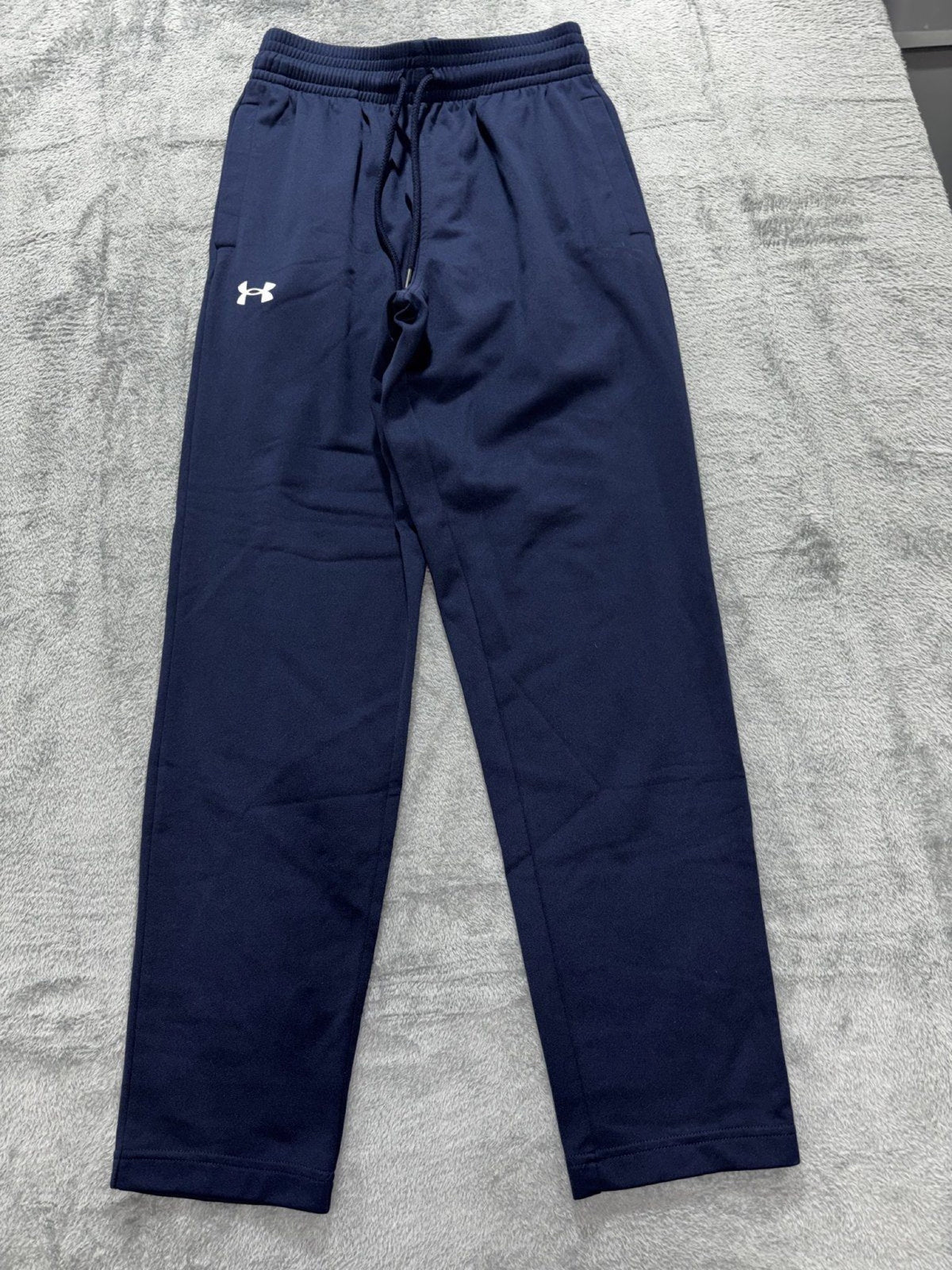 Under Armour Mens S Navy Blue Athletic Pants Casual Athleisure