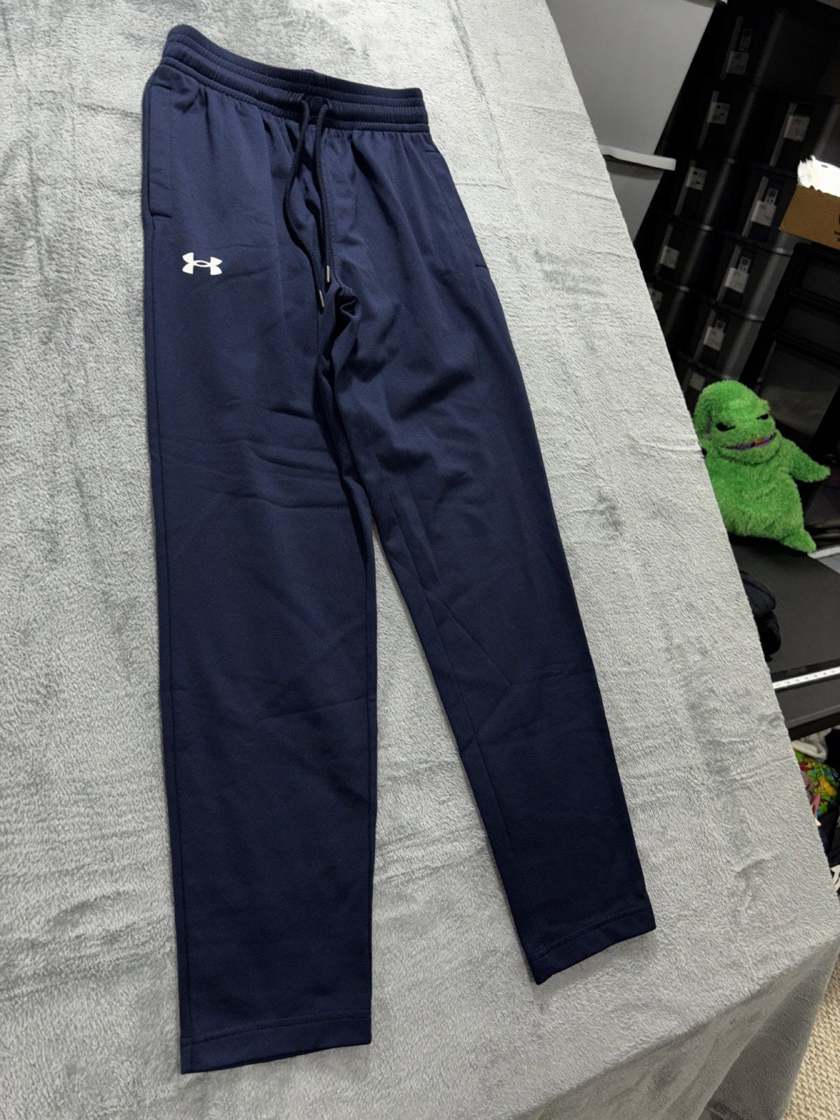 Under Armour Mens S Navy Blue Athletic Pants Casual Athleisure