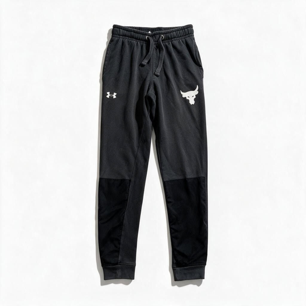 Under Armour Mens S Black Loose Fit Jogger Sweatpants Athleisure