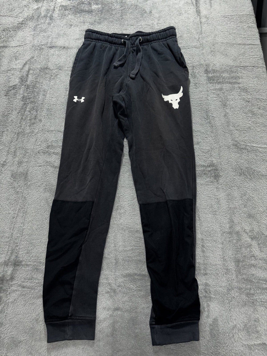 Under Armour Mens S Black Loose Fit Jogger Sweatpants Athleisure