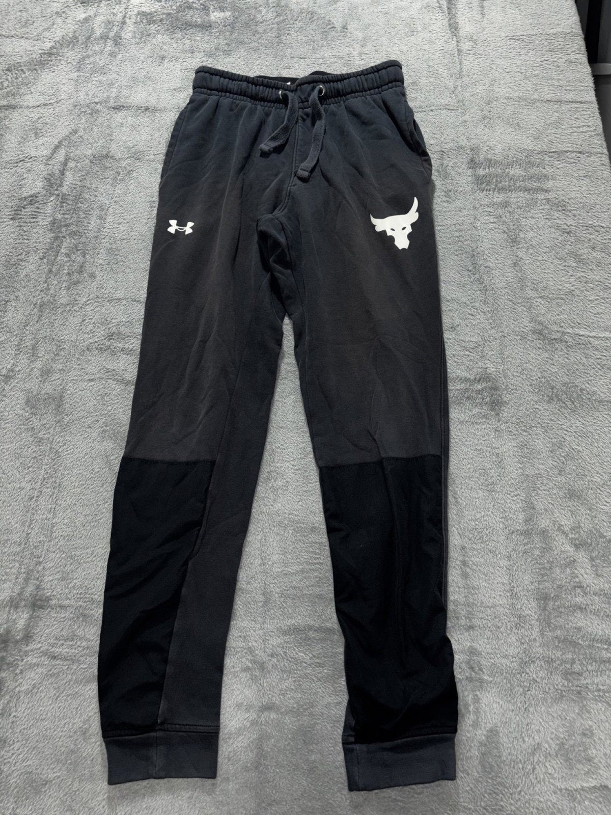 Under Armour Mens S Black Loose Fit Jogger Sweatpants Athleisure